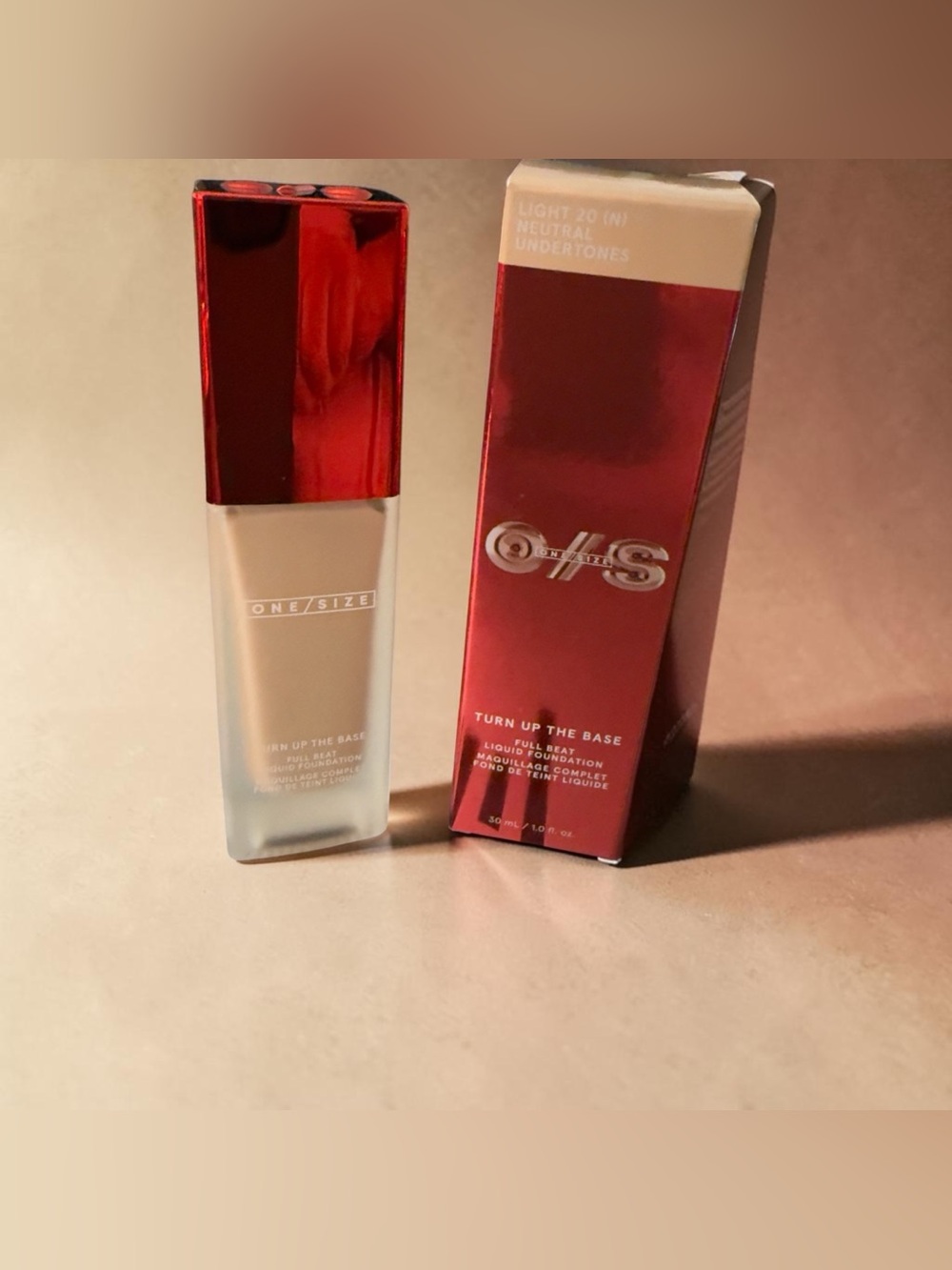 ONE/SIZE Turn Up The Base Liquid Foundation Light 20 Neutral 1 fl oz. BNIB. Reta